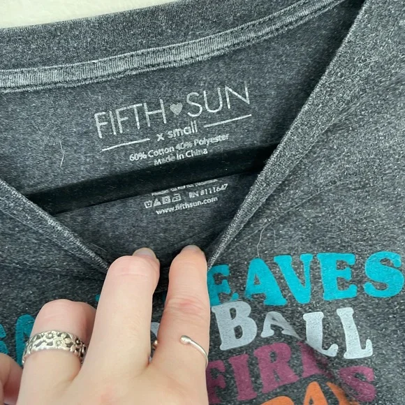 Fifth Sun | Fall Burnout Graphic Tee | Size XS - Picture 8 of 9